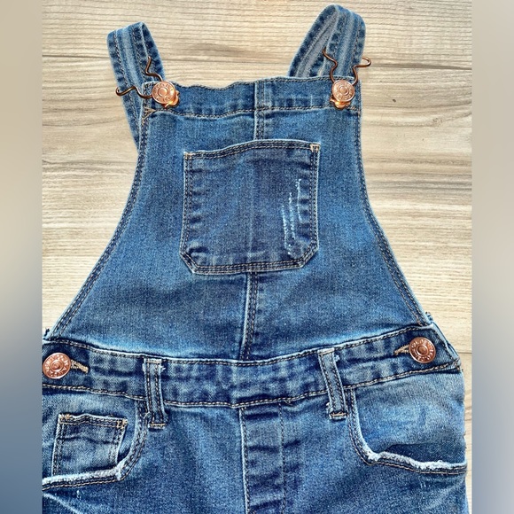 Denim Co. Distressed Overalls Girls Sz 6-7 - EUC - Picture 5 of 16